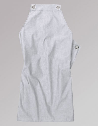 Latzschürze Potenza X Melange 90 x 71 cm - hellgrau-melange